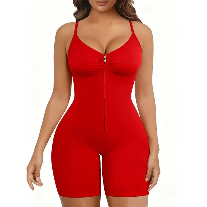 VEYLO Zip-Up Tummy Control Bodysuit - Image 4